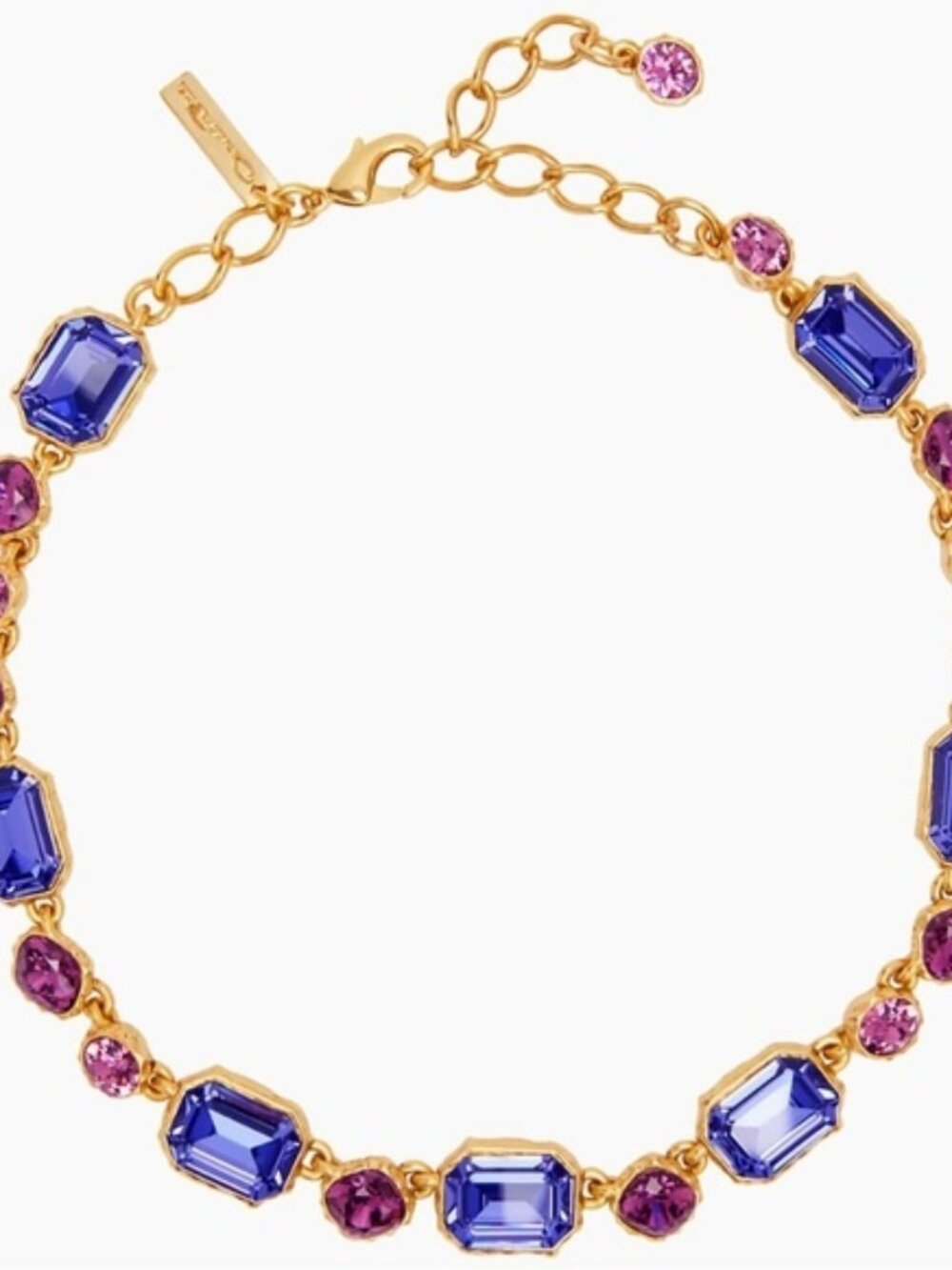Oscar de la Renta Goldtone & Glass Crystal Necklace